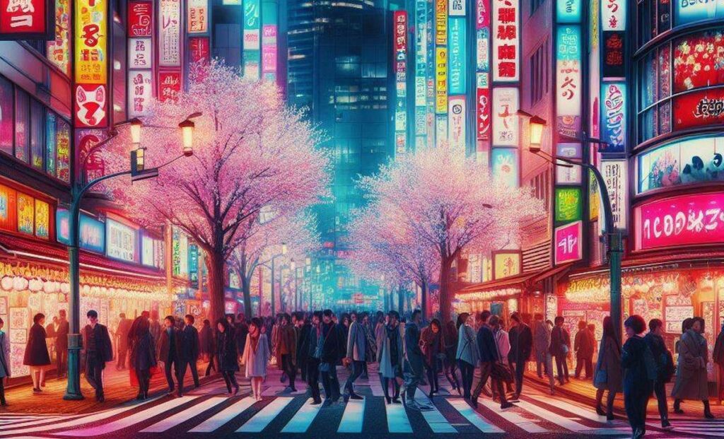vie nocturne à Tokyo