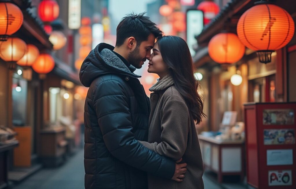 couple amoureux à Tokyo photo